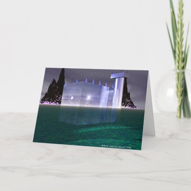 Tarjeta de felicitación del techo de cristal (Anverso)