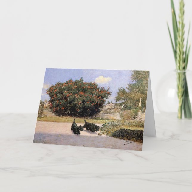 Tarjeta de felicitación del Terrier Escocés (Anverso)