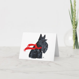 Tarjeta de felicitación del Terrier Escocés