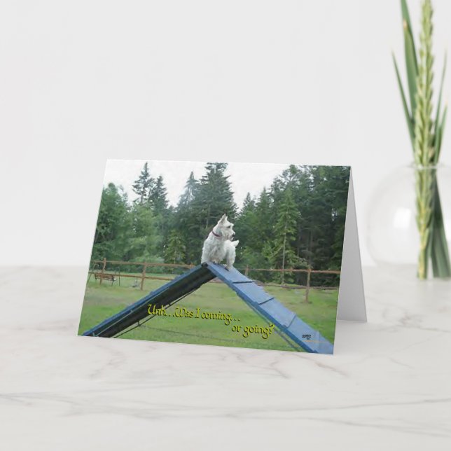 Tarjeta de felicitación del Terrier Escocés (Anverso)