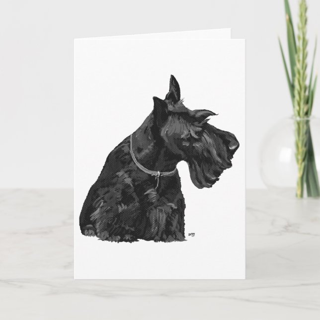 Tarjeta de felicitación del Terrier Escocés (Anverso)