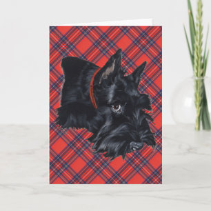 Tarjeta de felicitación del Terrier Escocés