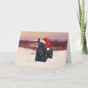Tarjeta de felicitación del Terrier Escocés