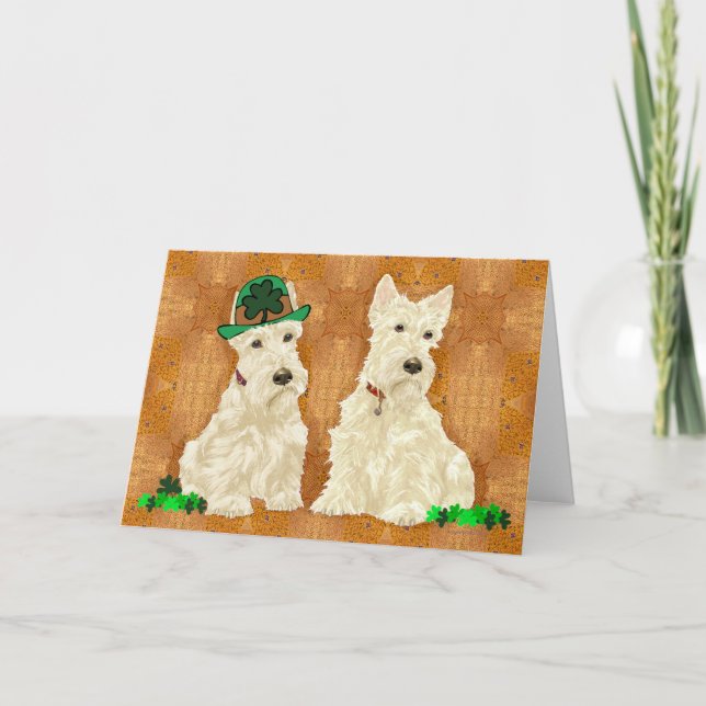 Tarjeta de felicitación del Terrier Escocés (Anverso)