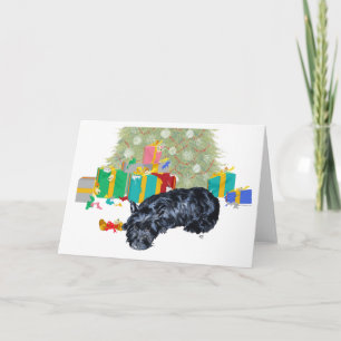 Tarjeta de felicitación del Terrier Escocés