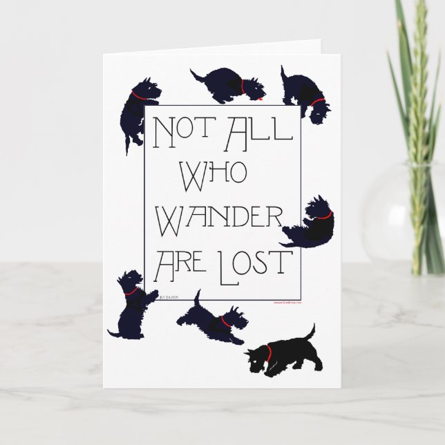 Tarjeta de felicitación del Terrier Escocés (Anverso)