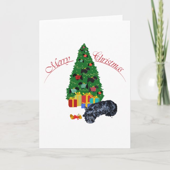 Tarjeta de felicitación del Terrier Escocés (Anverso)