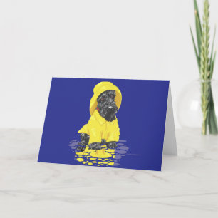 Tarjeta de felicitación del Terrier Escocés
