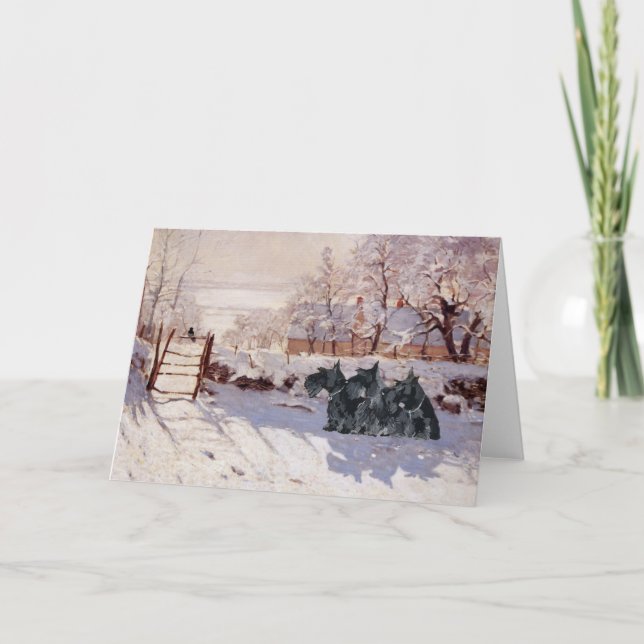 Tarjeta de felicitación del Terrier Escocés (Anverso)