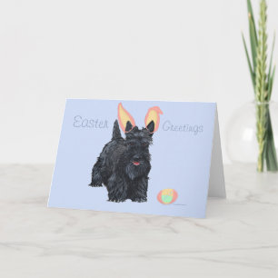 Tarjeta de felicitación del Terrier Escocés
