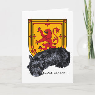 Tarjeta de felicitación del Terrier Escocés