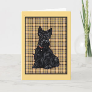 Tarjeta de felicitación del Terrier Escocés