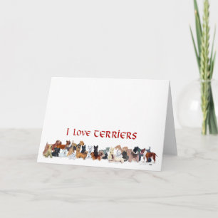 Tarjeta de felicitación del Terrier Escocés