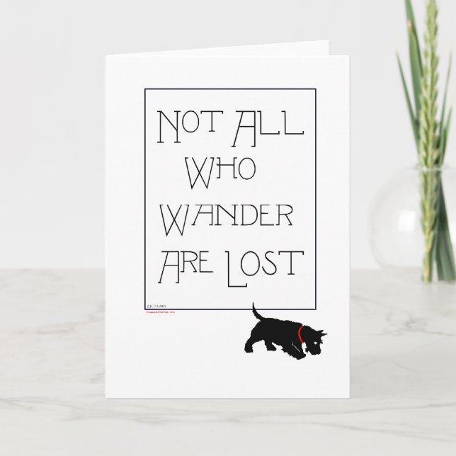 Tarjeta de felicitación del Terrier Escocés (Anverso)