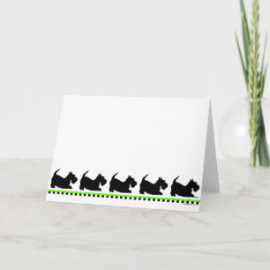 Tarjeta de felicitación del Terrier Escocés