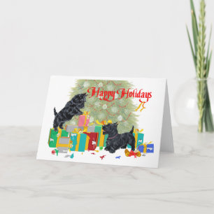 Tarjeta de felicitación del Terrier Escocés