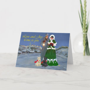 Tarjeta de felicitación del Terrier Escocés