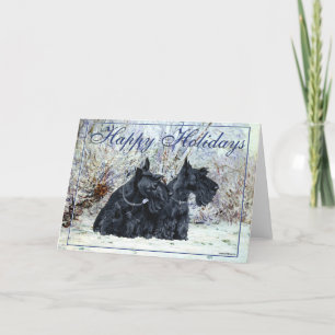 Tarjeta de felicitación del Terrier Escocés