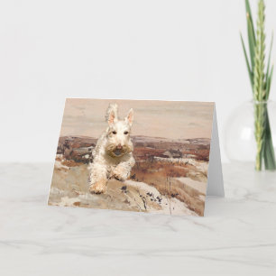 Tarjeta de felicitación del Terrier Escocés Trigo