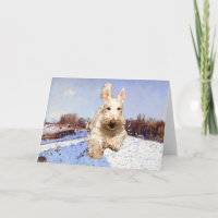 Tarjeta de felicitación del Terrier Escocés Trigo