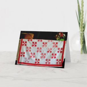 Tarjeta de felicitación del tesoro acolchado de la