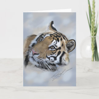 Tarjeta de felicitación del tigre Banda de Kanha