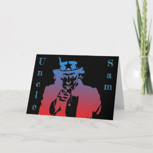 Tarjeta de felicitación del Tío Sam