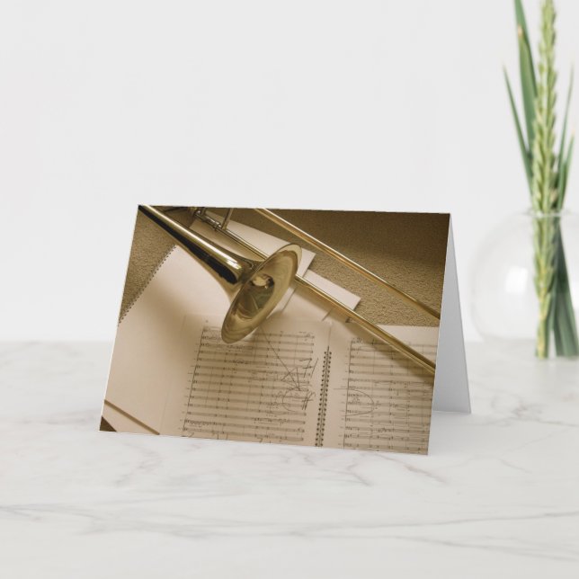 Tarjeta de felicitación del Trombone (Anverso)