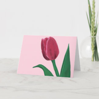 Tarjeta de felicitación del tulipán
