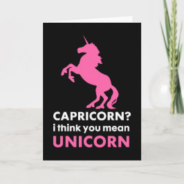 Tarjeta de felicitación del unicornio del