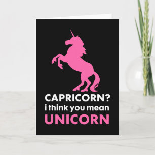 Tarjeta de felicitación del unicornio del