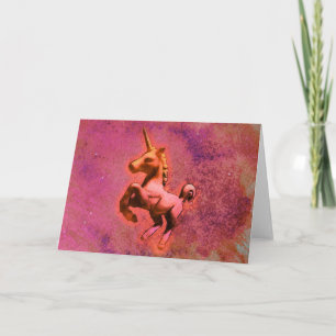 Tarjeta de felicitación del unicornio (intensidad