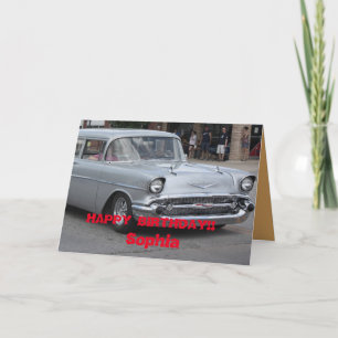 Tarjeta de felicitación del vagón estacionario 55