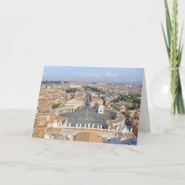 Tarjeta de felicitación del Vaticano (Anverso)