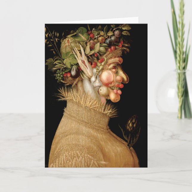 Tarjeta de felicitación del verano de Arcimboldo (Anverso)