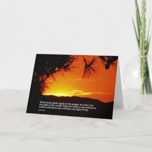 Tarjeta de felicitación del verso de la biblia -