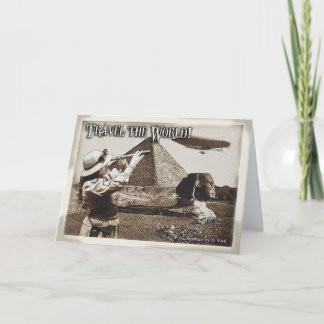 Tarjeta de felicitación del viaje