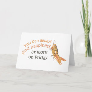 Tarjeta de felicitación del viernes feliz