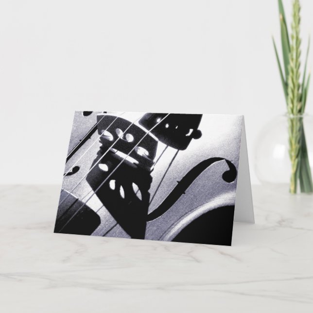 Tarjeta de felicitación del violín (Anverso)