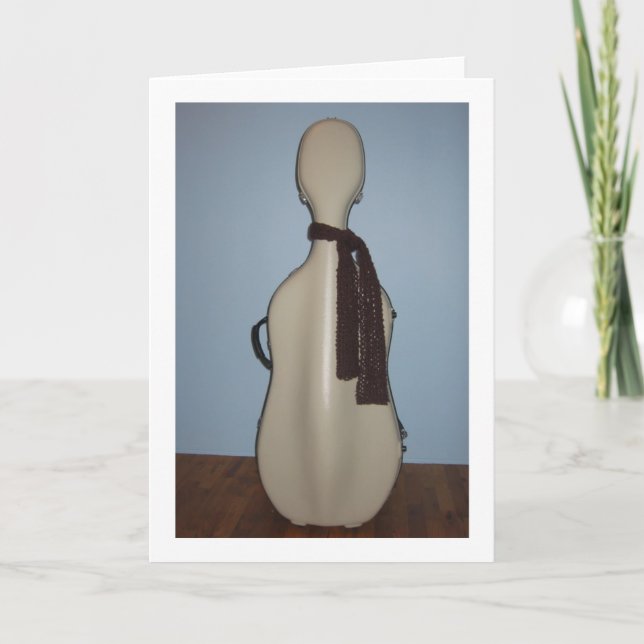 Tarjeta de felicitación del violoncelo del (Anverso)