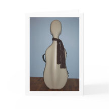 Tarjeta de felicitación del violoncelo del