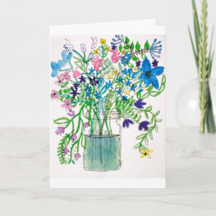 Tarjeta de felicitación del Wildflower