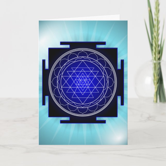 tarjeta de felicitación del yantra del sri (Anverso)