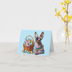 Tarjeta de felicitación descargable de Sphynx para
