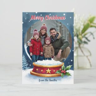 Tarjeta de felicitación Deseos de Nieve de Navidad