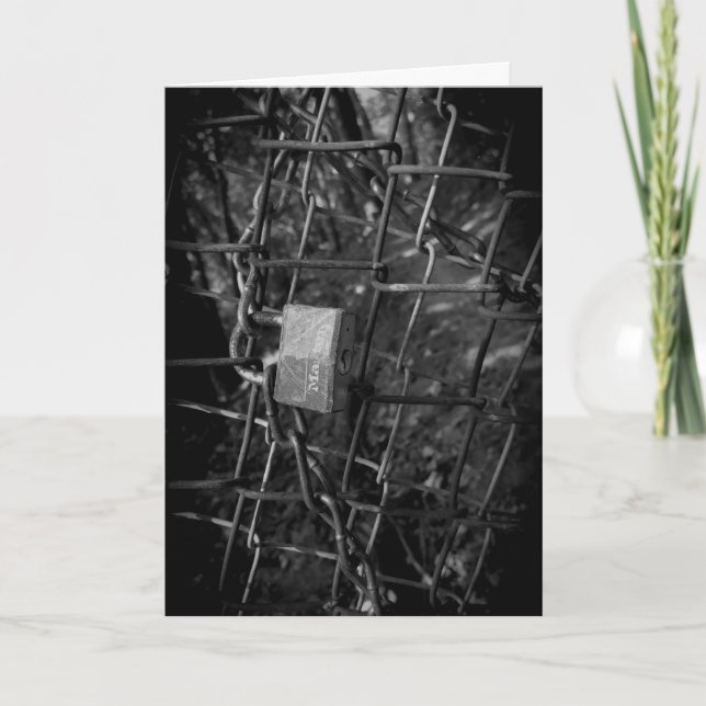 Tarjeta de Felicitación "Desliza para Desbloquear" (Anverso)