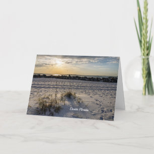 Tarjeta de felicitación Destin Beach Florida Jetty