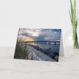 Tarjeta de felicitación Destin East Pass Sunset