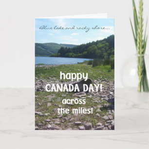 Tarjeta de felicitación Día de Canadá, a través de