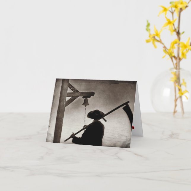 Tarjeta de felicitación Dia De Los Muertos (flor amarilla)